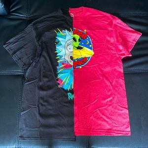 Split Rick n Morty T shirt